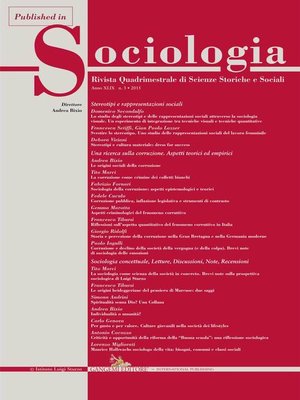 cover image of La sociologia come scienza della società in concreto. Brevi note sulla prospettiva sociologica di Luigi Sturzo